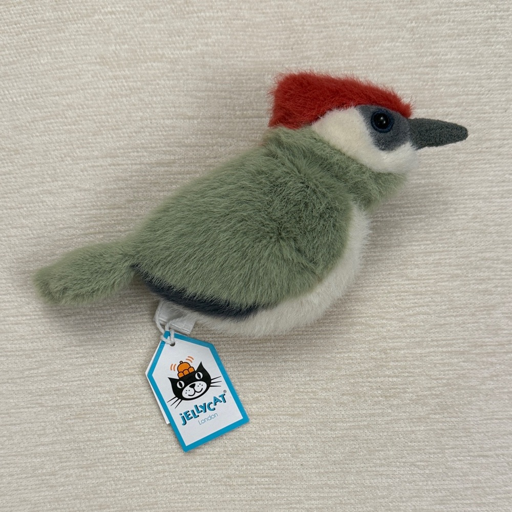 Jellycat retired woodpecker plushie nwt
